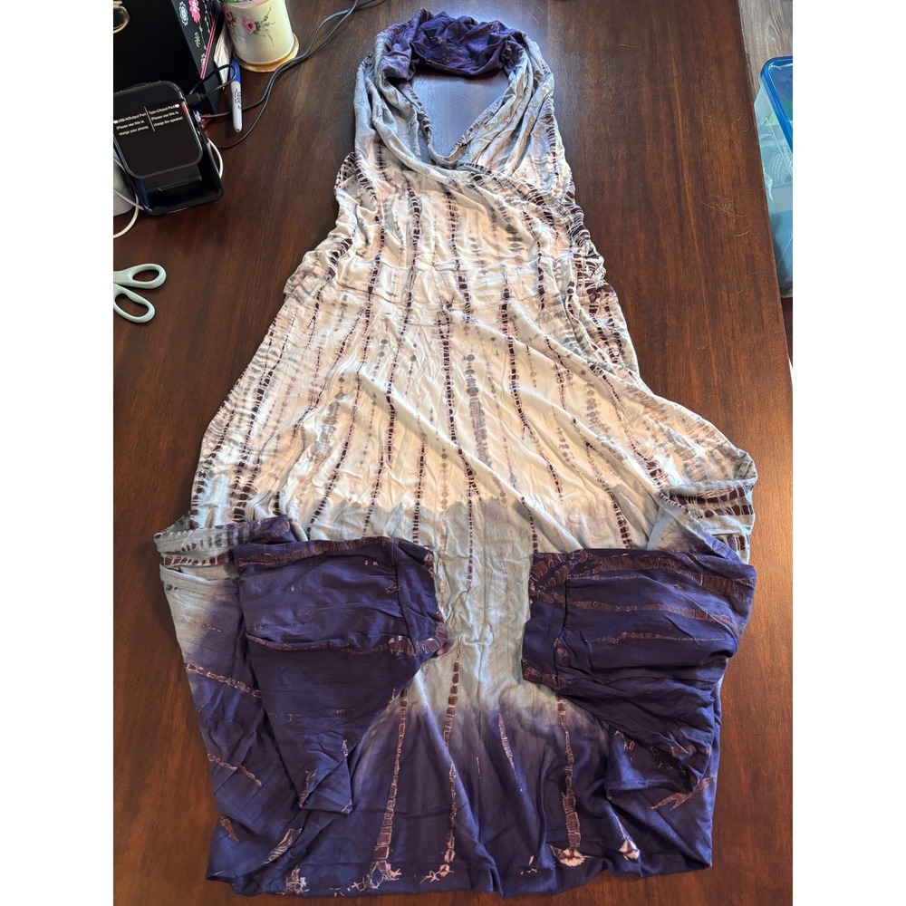 Jayli Women's M Purple Tie Dye Harem Jumpsuit Boho Oversized Pockets NWT